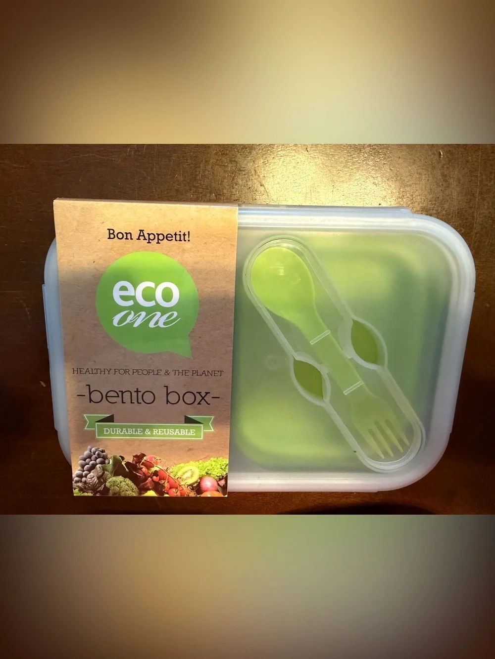 *Lot of 3* Bento Box Lunch Container - Yellow, Green, Pink